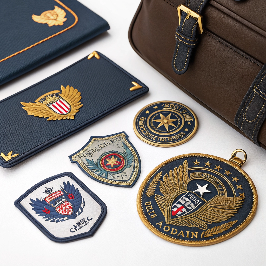 Custom embroidered patches and badges with intricate details